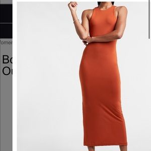 High neck cut-out back maxi dress